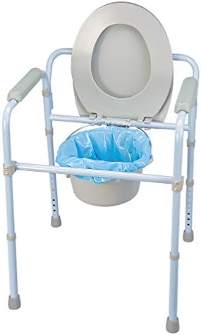 Carex Commode Liners, 21 Liners - Fits Most Commodes, with Absorbent Powder, Holds 2 Quarts Liquid, Disposable - 7 Toilet Liners/Box, Pack of 3.