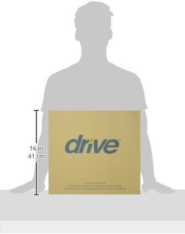 Drive Medical 14887 Molded Foam General Use Wheelchair Cushion, Black