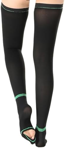 T.E.D.Anti Embolism Compression Stockings for Women & Men,15-20 mmHg Thigh High Ted Hose Medical Support Socks with Inspect Toe Hole for Relieve Post Surgery Swelling,Varicose Veins,Edema,DVT