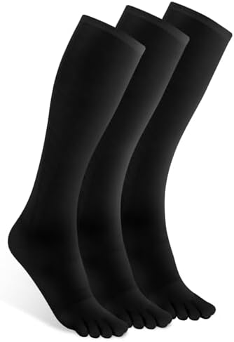Toe Compression Socks â Knee High Socks, Support for Running & Travel,for Women & Men