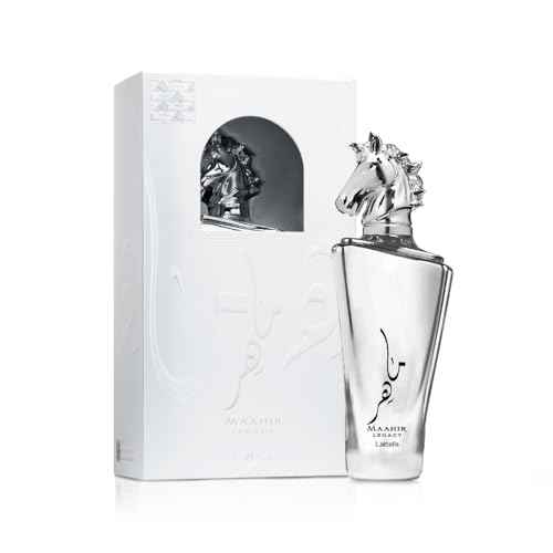 Lattafa Maahir Legacy Eau de Parfum Spray for Men, 3.4 Ounce (Pack of 4)