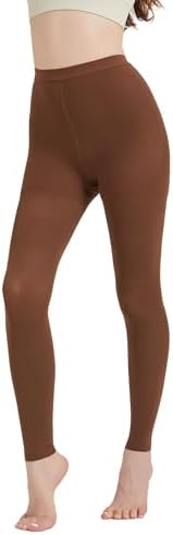 Plus Size Footless Compression Pantyhose for Women Circulation 20-30 mmHg - Support High Waist Footless Tights for Pain Relief, Diabetic, Post Surgery - Brown, 3X-Large