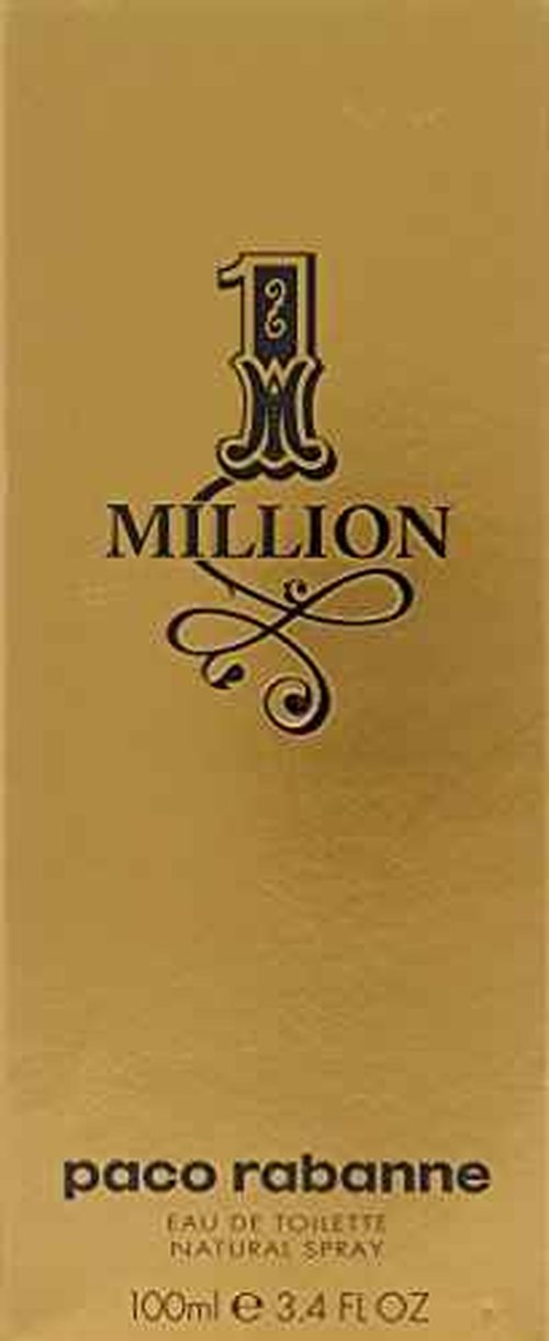 Paco Rabanne 1 Million for Men Eau de Toilette Spray, 3.4 Ounce