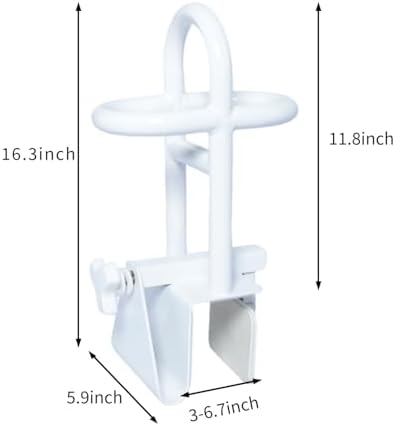 Triple Grip Adjustable Bathtub Handles for Seniors, Tub Grab Bars for Side of Tub, Handicap Grab Bars, Tub Handles for Elderly Innovative Balance Design for Family Safety fits 3-inch+ Thick Walls