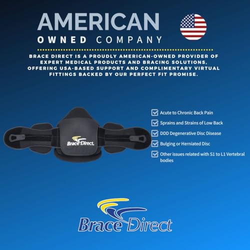 Plus Size Adjustable LSO Lumbar Back Brace with Extension - Lower Back Pain Relief, Sciatica, Herniated Disc, DDD & Spinal Stenosis - Pulley Compression - Breathable & Lightweight - L0642 - by Brace