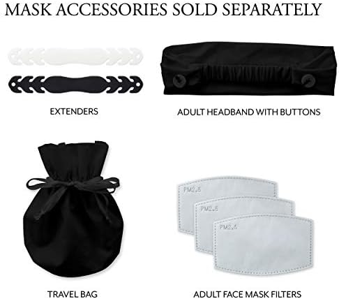 WEDDINGSTAR 3-Ply Adult Washable Cloth Face Mask Reusable and Adjustable with Filter Pocket - Gentleman Robots