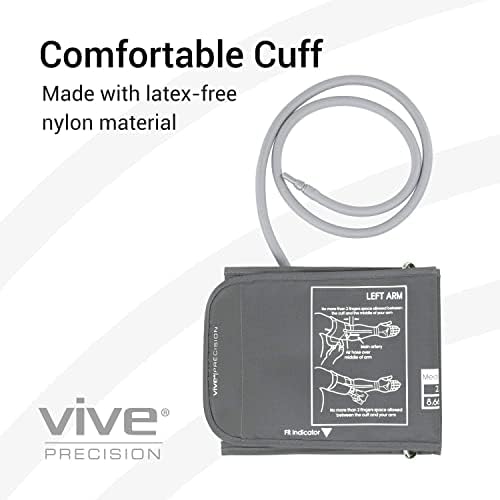 Blood Pressure Cuff Replacement - Compatible with Omron Series 5 & Most BP Monitors - Universal Cuff for Adults, Seniors & Elderly (X-Large)