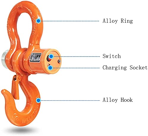 5T Wireless Crane Scale Heavy Duty Digital Hanging Scale 11000lb / 5000kg with Remote Control