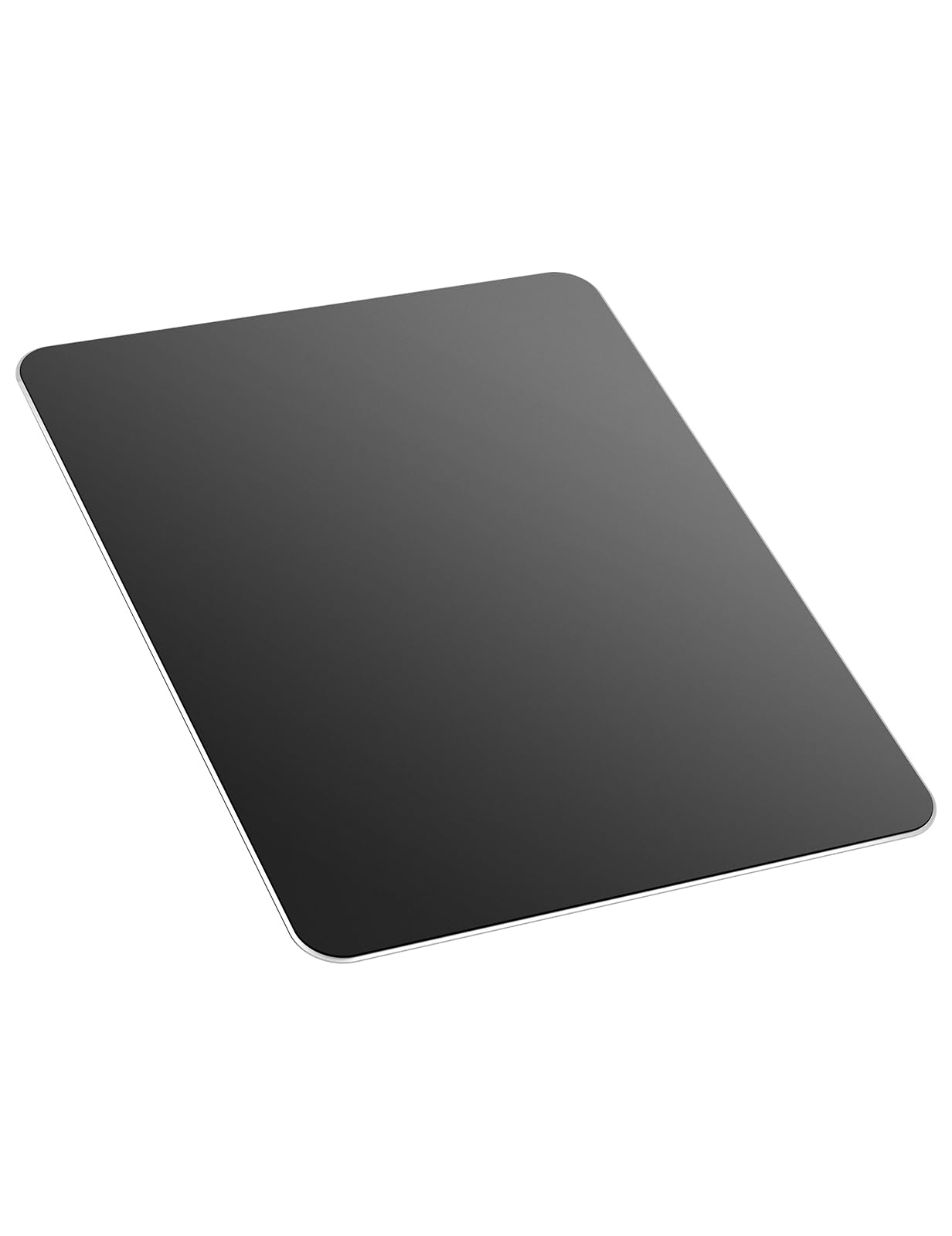 Hard Silver Metal Aluminum Mouse Pad Mat Smooth Magic Ultra Thin Double Side Mouse Mat Waterproof Fast and Accurate Control for Gaming and Office(Small 9.05X7.08 Inch)