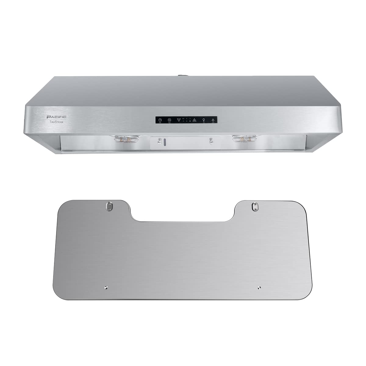Pacific Trusteam Under Cabinet Hood SC8830BS Bundle with Pacific SUS304 Deflector Boardâ¦