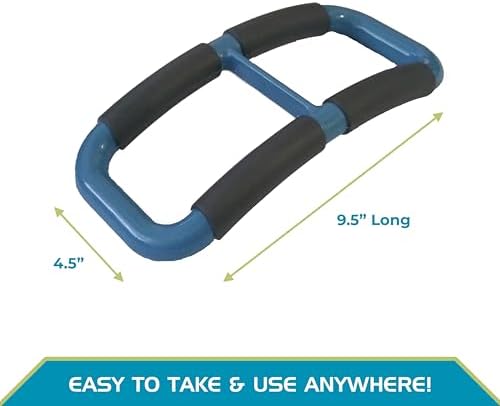 Stander Handy Handle, Lift Assist Device for Elderly and Disabled, Patient Standing Aid for Handicapped, Blue with Rubber Grip