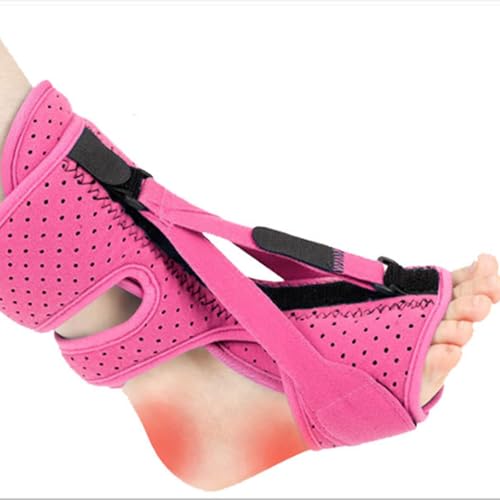 Adjustable Night Splint for Plantar Fasciitis Relief â Foot Brace for Heel Pain, Achilles Tendinitis, and Planter Facetious â Comfortable Night Support for Women and Men (Pink)