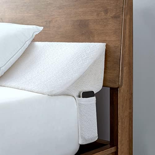 SLIGUY Full Size Bed Wedge Pillow Headboard Pillow Mattress Wedge Bed Gap Filler Fill The Gap (0-7") Between Your Headboard and Mattress for Sleeping Backrest Pillowï¼White 54"x10"x6"