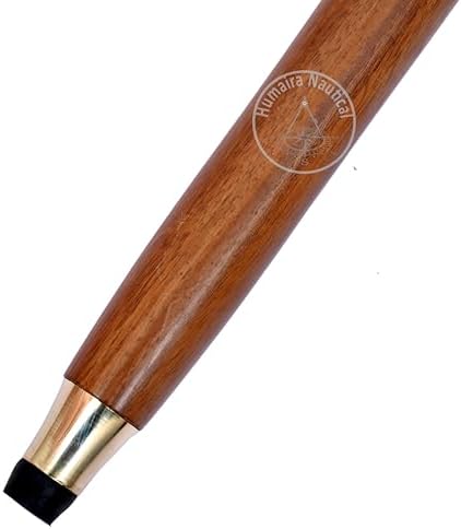 Vintage Brass Walking Stick – Handmade Wooden Cane with Solid Brass Handle – Antique Style Collectible Walking Cane for Men, Women & Seniors – Unique Gift Idea