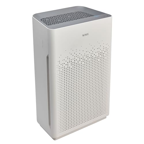 WINIX AM90 Air Purifier for Home Large Room Up to 1740 Ftยฒ in 1 Hr With Air Quality Monitor, True HEPA, Carbon Filter and Auto Mode, Captures Pet Allergies, Smoke, Dust