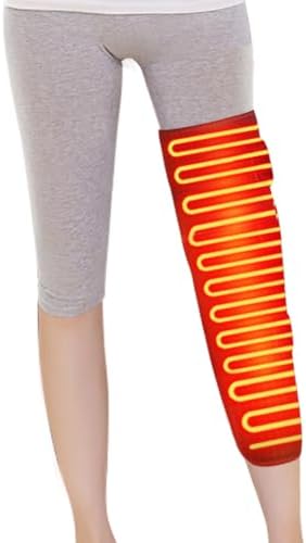 Heated Leg Warmer, Electric Heating Pad for Thigh & Knee & Calf Therapy Heated Knee Brace Calf Warmer for Better Circulation, Pain Relief, Adjustable Size