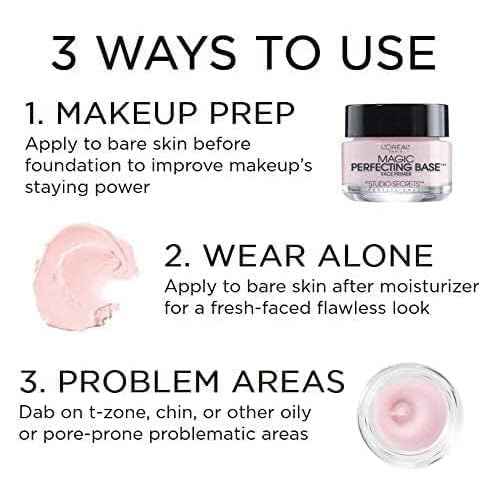 L'Oreal Paris Magic Perfecting Base Face Primer, 0.5 FL (oz)
