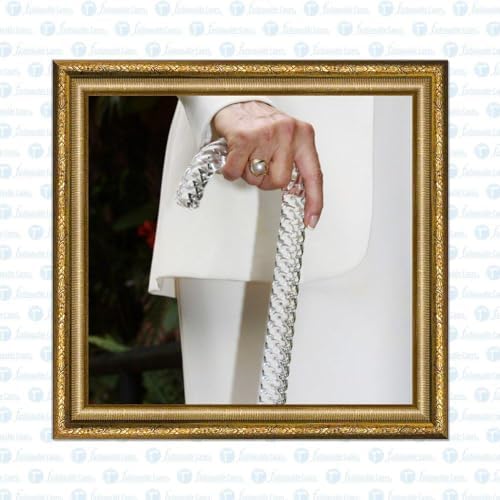 Elegant Acrylic Walking Cane – Lightweight Lucite Derby & J Handle Stick for Men & Women – Stylish, Unique Transparent Design Look with Rubber Tip