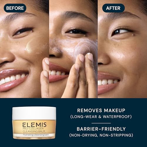 ELEMIS Healthy Skin Exclusive Travel Set | Pro-Collagen Cleansing Balm Mini, Marine Cream SPF 30 Mini & Dynamic Resurfacing Pads | Anti-Aging Hydrating Skincare Travel Kit