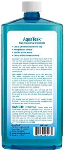 AquaTeak The Original 36" Spa Teak Shower Bench with Shelf & AquaTeak Two-Step Care Kit