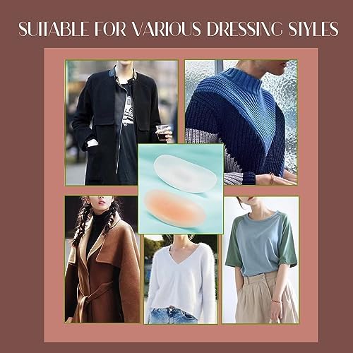 Sholder Pads Ultra Silicone Shoulder Pads for Womens Clothing –Boost Comfort and Posture with Natural,Secure Lightweight Design Ideal for Formal, Casual and Active wear.3 Pair Skin Color
