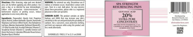 Anti Aging Skin Care Set: Glycolic Acid Peel 60% & Glycolic Resurfacing Pads - This Ultra Potent Duo Will Purify Your Skin & Eliminate Wrinkles, Acne Scarring For an Ultra Clear & Glowing Complexion