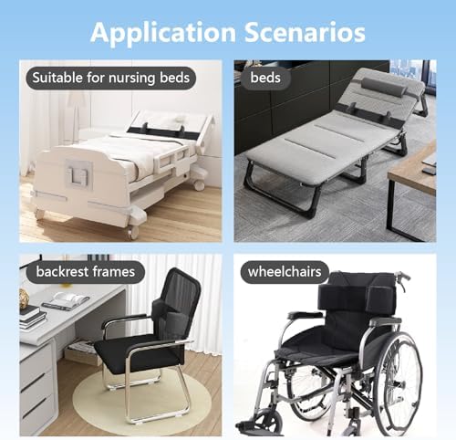 Lateral Support for Wheelchair Lateral Support Cushion with Adjustable Side Panels for Wheelchairs,Wheelchair Stabilizer Attachment Chair Side Pads,Lateral Foam Wedge for Elderly (Black)
