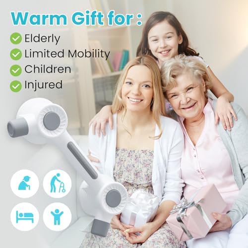 TAILI Grab Bars for Bathtubs and Showers, Super Strong Adhesive Grab Bar for Seniors, Bathroom Safety Grip for Microcrack Tile, Shower Handles Rails for Elderly,Drill-Free Waterproof(350 lbs Capacity)
