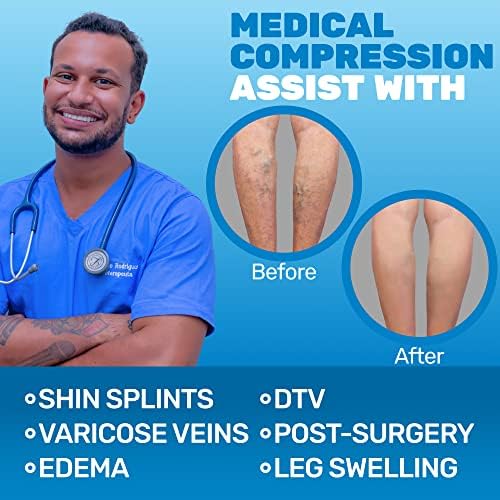ABSOLUTE SUPPORT 20-30mmHg Medical Compression Socks for Men and Women, Support for Variose Veins, Swelling, A501