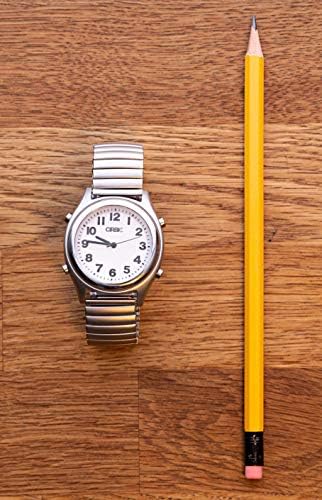 English Talking Watch with Large Numbers and Expandable Strap, self-Setting for Visually impaired, Blind or Elder People (American Accent)