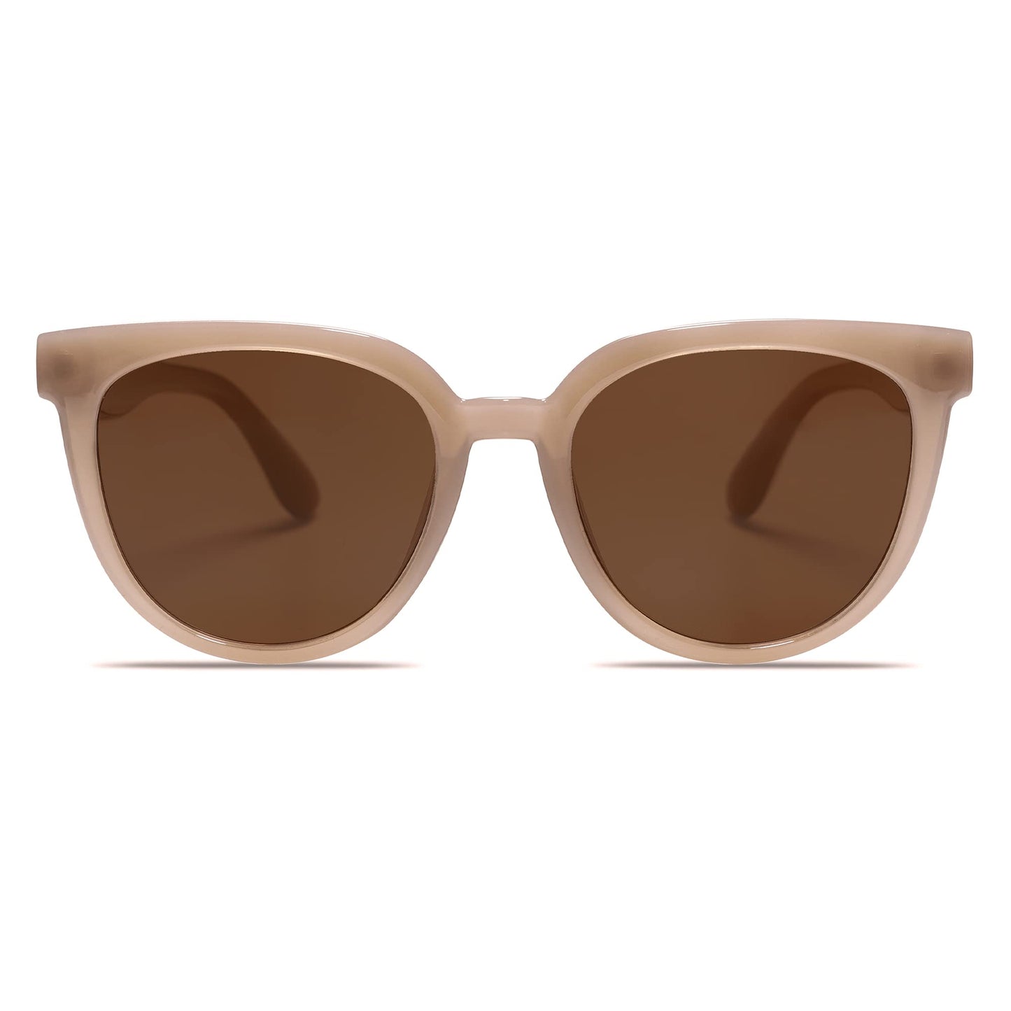 SOJOS Gafas de sol polarizadas redondas para mujer, estilo de moda, protección UV, lentes de sol, SJ2175