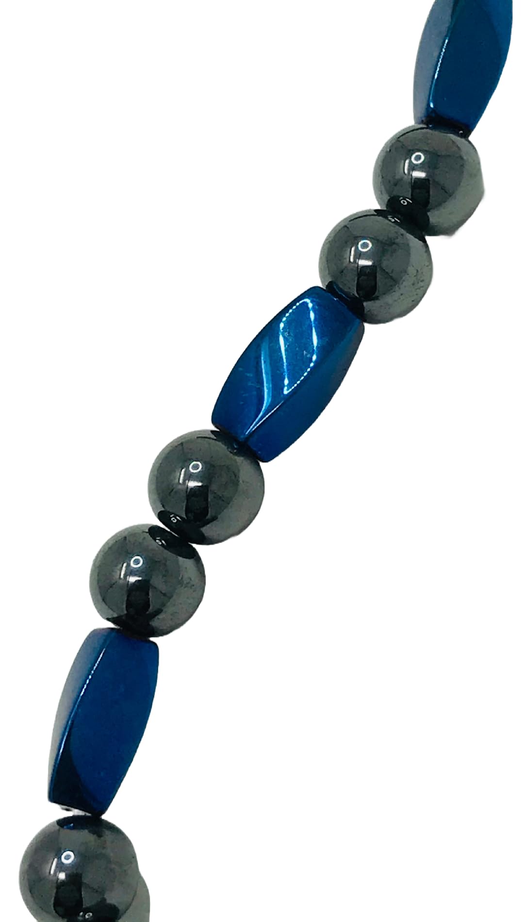 High Power Magnetic Hematite Bracelet (7.5 Inches)