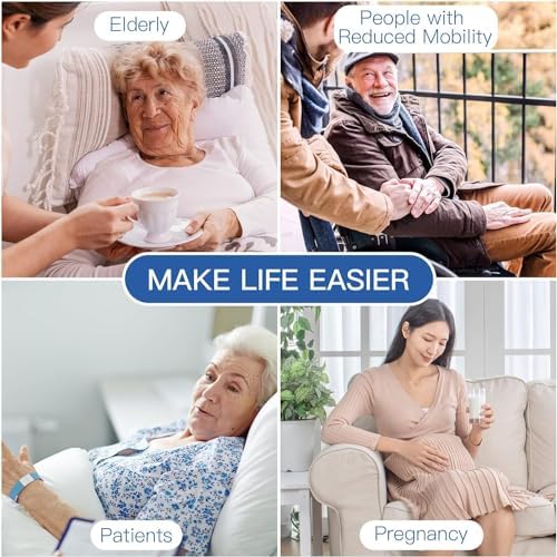 Bedpan Liners with Super Absorbent Pads 20 Packs Disposable Commode Liners Bed Pan Liners with Pulling String, Medical Grade & Universal Fit Bedside Commode Liners for Elderly Women Men Home Nursing