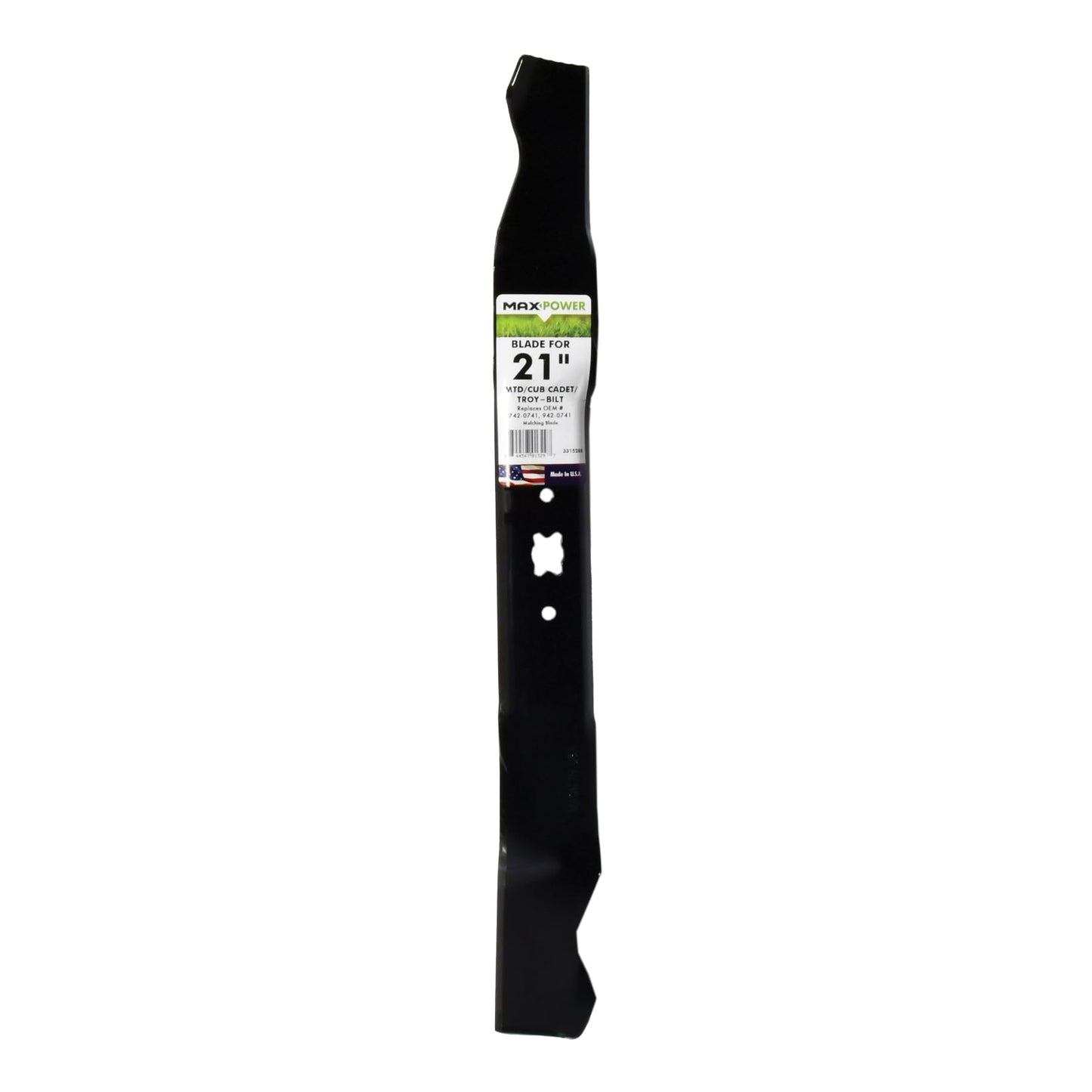 Maxpower 331528B Mulching Blade for some 21 Inch Cut MTD/Cub Cadet/Troy-Bilt Replaces 742-0741, 942-0741, CMXGZAM100067