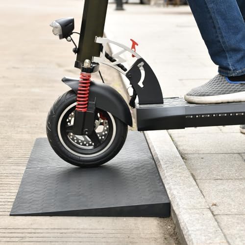 1.2" Rise Rubber Threshold Ramp for Doorways,Non-Slip Surface for Wheelchair Scooter Stroller,1500 LBS Capacity,Cuttable and Adjustable Size