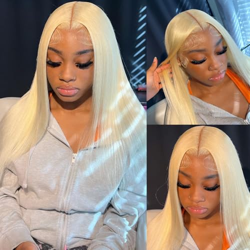 613 13x6 Lace Front Wig Human Hair 20 Inch 200 Density Straight Lace Frontal Wig Pre Plucked With Baby Hair