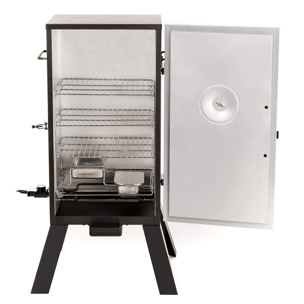 Masterbuilt 20070210, 30 inch, MB20070210 Analog Electric Smoker with 3 Smoking Racks, 30" Black (Old Version)