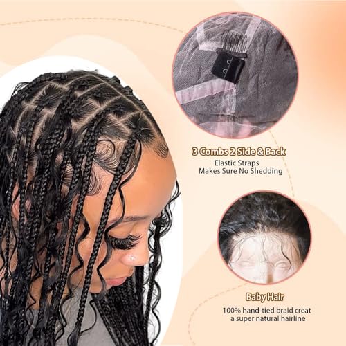 Hair Full Lace Wigs Human Hair Wet Curly Full Lace Human Hair Wigs for Women Deep Wave HD Transparent Pre Plucked Bleached Knots With Baby Hair 7 Inch