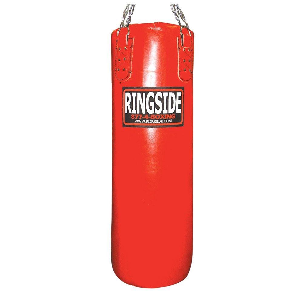 Ringside 65-pound Leather Boxing Punching Heavy Bag (Filled) , Black
