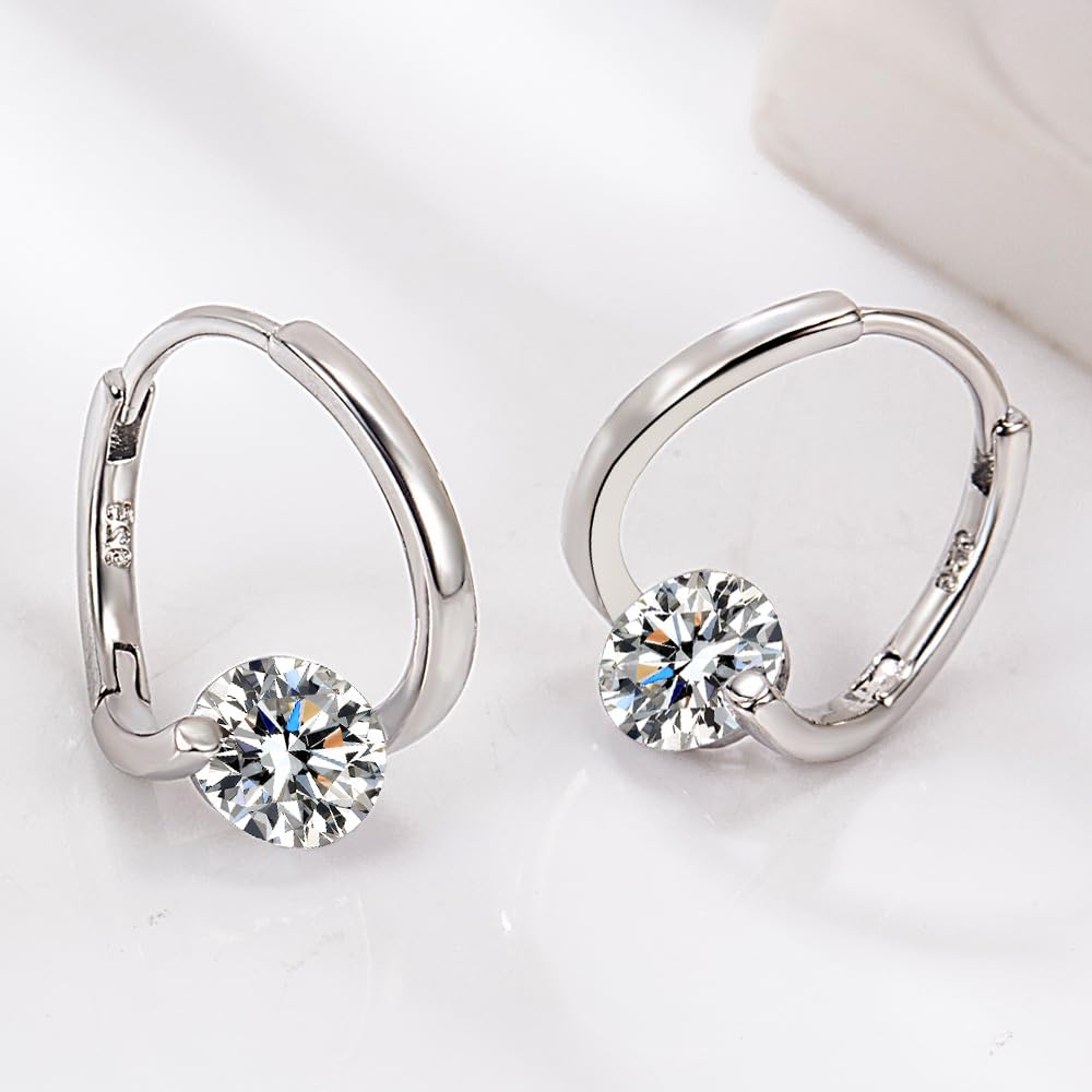 Halolux Lymphvity Germanium Earrings,Atheniz Lymphatic Earrings,Lymphatic Drainage Germanium Jewelry for Women(Silver)
