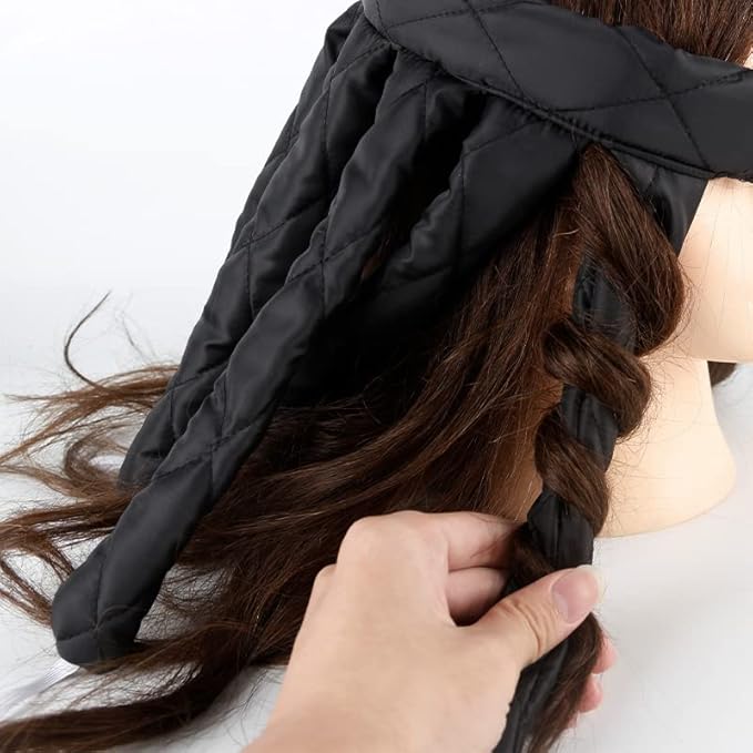 Heatless Curler,2026 New Upgraded Eight Claw Design Heatless Curls, You can Hair Curlers to Sleep in Soft Hair Rollers(Black)