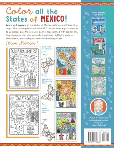 The Mexico Coloring Book (Explore the World Geography Coloring Books)