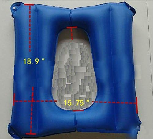 HAYU Inflatable Cushions Anti-Bedsore PVC, Pads Nursing Bed Pad to Prevent Bed Sores for Elderly Bedridden Disabled,Relieve Pressure Wheelchair & Bed Care(Blue)