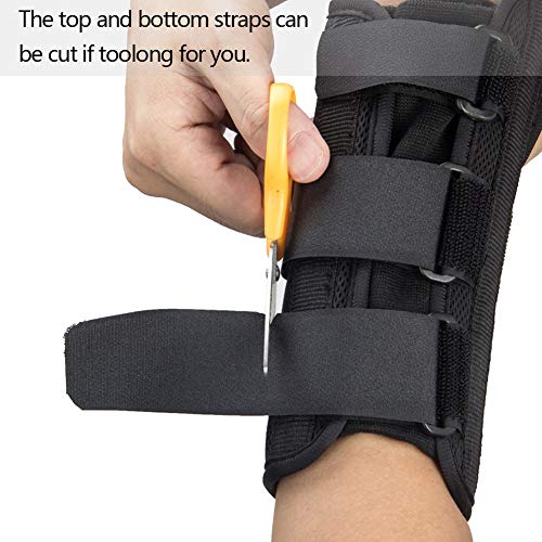 Wrist Brace with Thumb Spica Splint, Wrist splint & Thumb Splint Brace and Stabilizer, Relieve and Treat for De Quervain's Tenosynovitis, Arthritis, Sprains, Carpal Tunnel Pain, Tendonitis (Left,L)