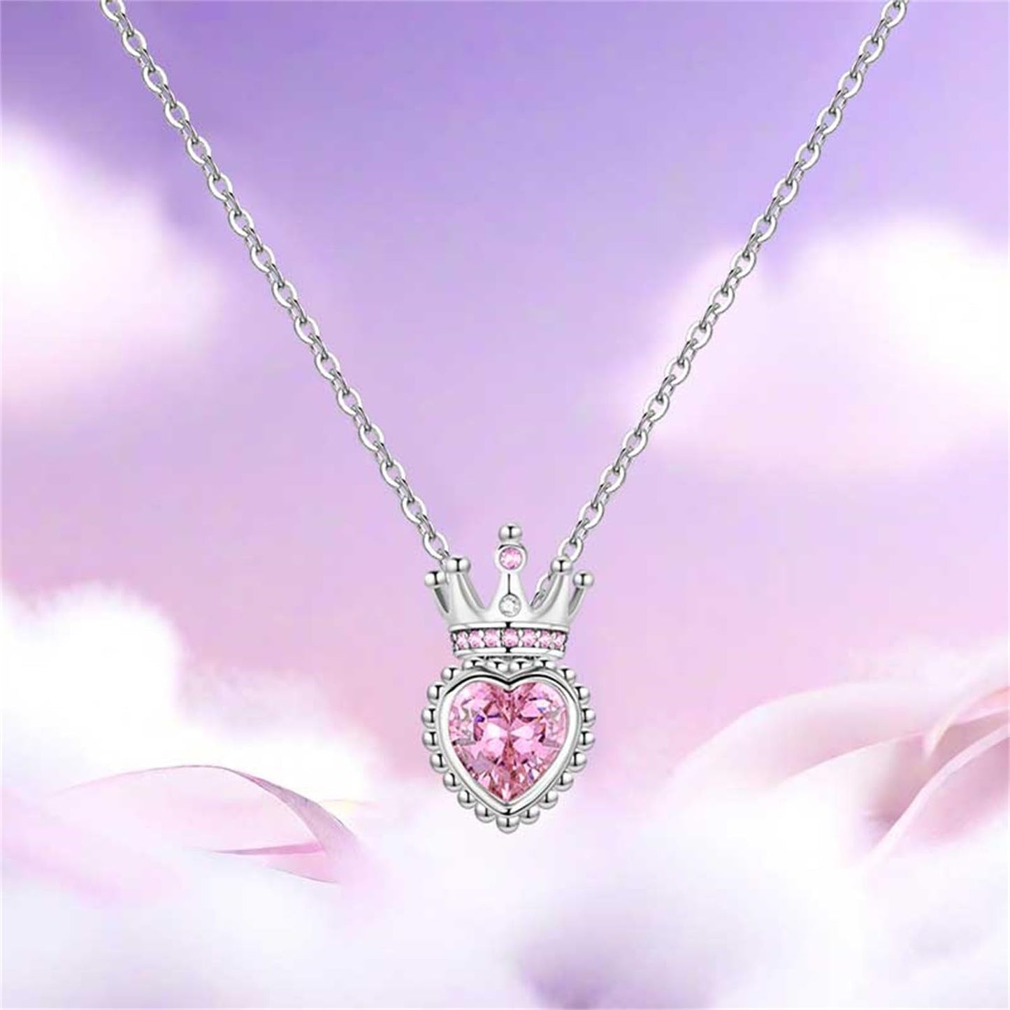 MISEFF 925 Sterling Silver Fashion Pendant Necklace for Women,Fashion Jewelry, 18K Gold Plated, Advanced Retro Series Link Chains ,Basic Multifunctional Accessories Suitable for Multiple Occasions and Daily Wear (Crown)