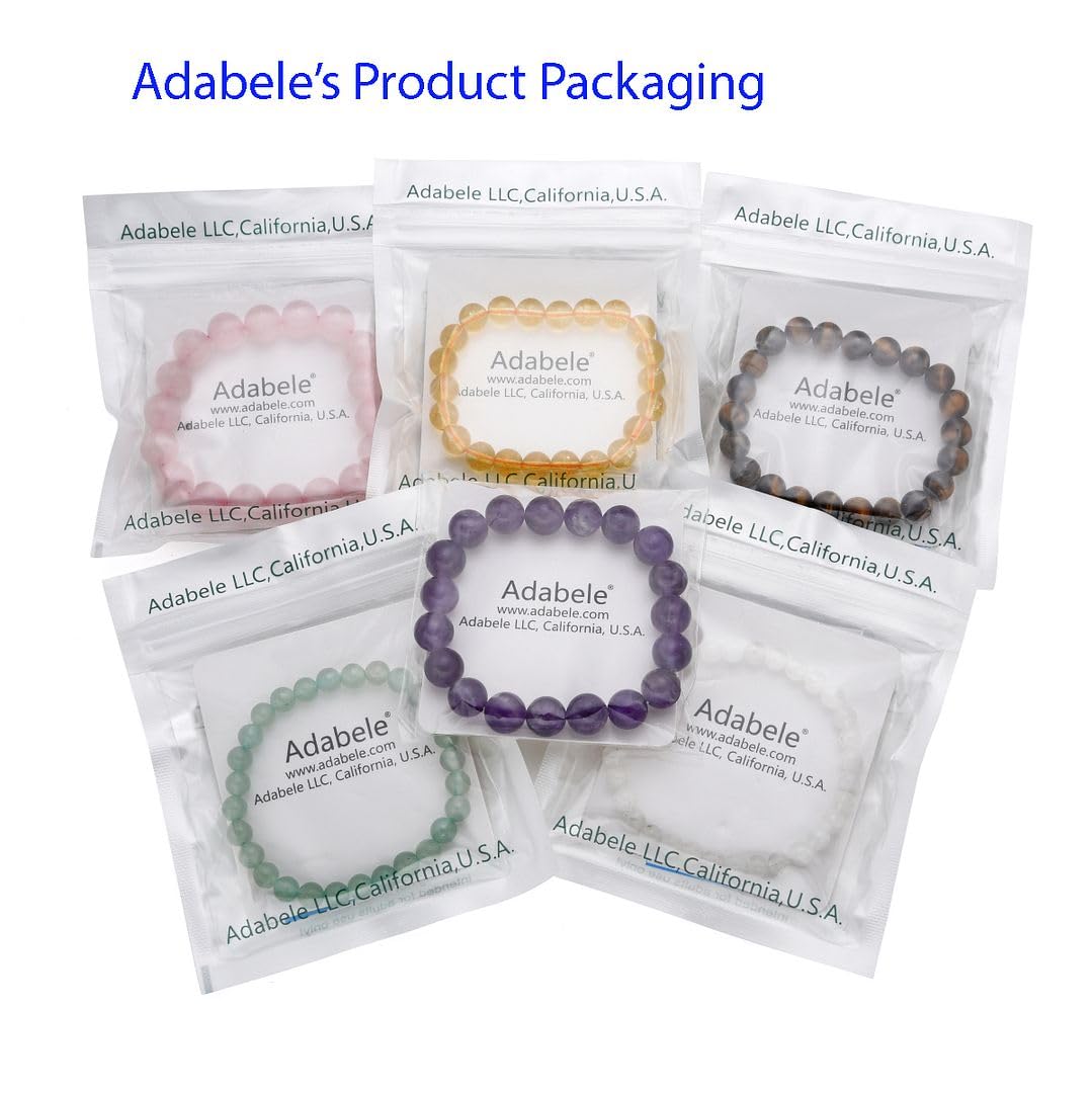 Adabele Real Natural Multicolor Fluorite Gemstone Beaded Bracelet 8 inch Stretch Chakra Healing Crystal Stone Jewelry Women Mom Gift GB8-C2