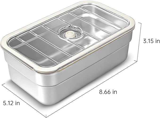 Vacuum Sealed Food Storage Container with Air Valve (1600ml),Works With Handheld Vacuum Sealer Machine(Vacuum Sealer Not Included)