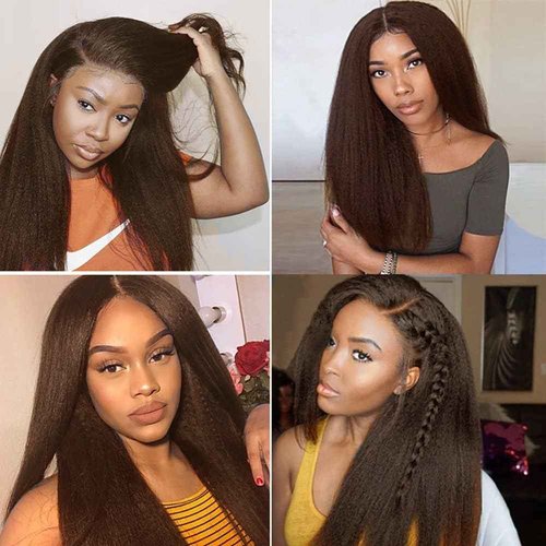 Condescension Human Hair Bundles 26 28 30 Inch Color 4 Kinky Yaki Wave Human Hair Bundles Unprocessed Brazilian Virgin Hair for Black Women