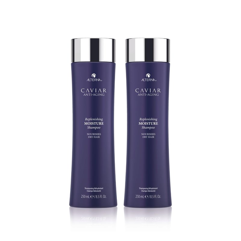 Alterna Haircare CAVIAR Anti Aging Replenishing Moisture Shampoo, 8.5 Fl Oz | Protects, Restores and Hydrates | Sulfate Free (2 Pack)