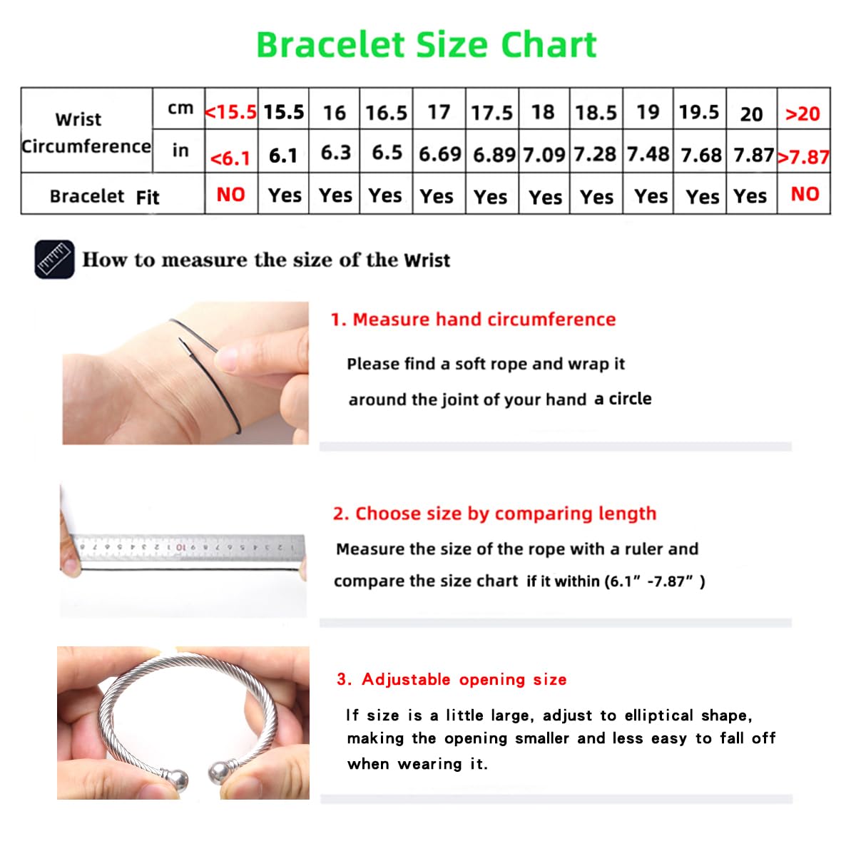 Adjustable C-Shape Open Cuff Bangle, Twisted Cable Bracelet for Men & Women, Chic Stainless Steel Unisex Jewelry Gift for Him Her, Unique Anniversary Present (Silver)